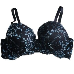 Curves Muse  Black Lace Bra 42D Underwire Full‎ Coverage